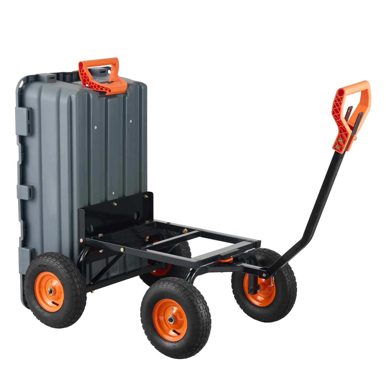 Garden Dump Cart With Steel Frame And Convertible Handle Utility_voghion.com